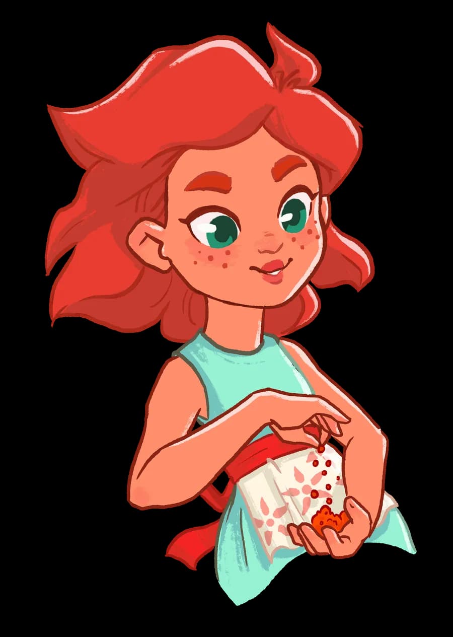 Paprika sprinkling paprika from a spice jar