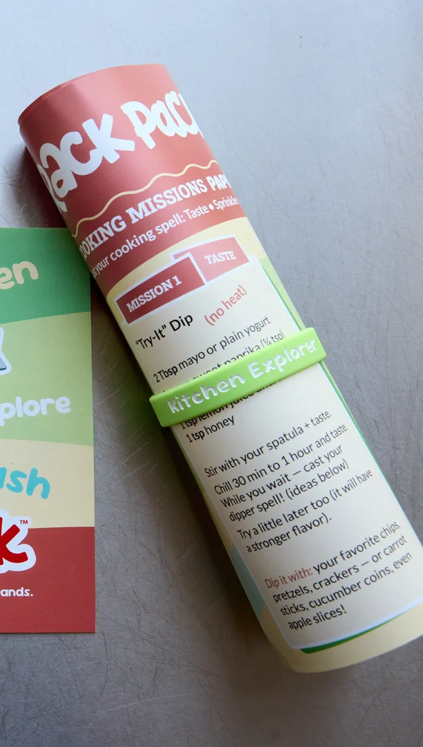 The cooking scroll, wrapped with its wristband